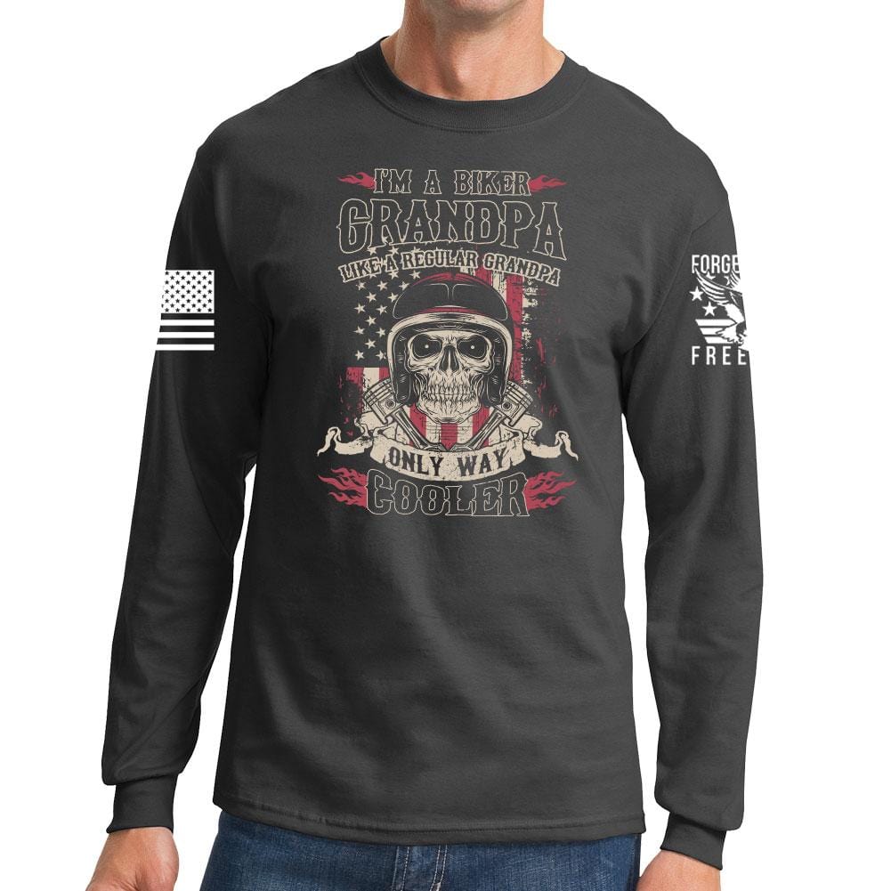 Biker Grandpa Long Sleeve T-shirt
