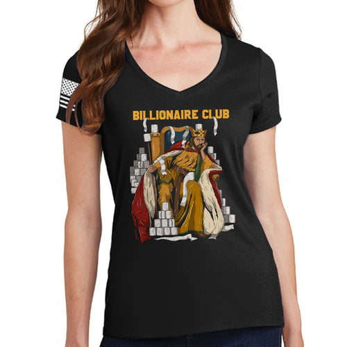 Billionaire Club Ladies V-Neck T-shirt
