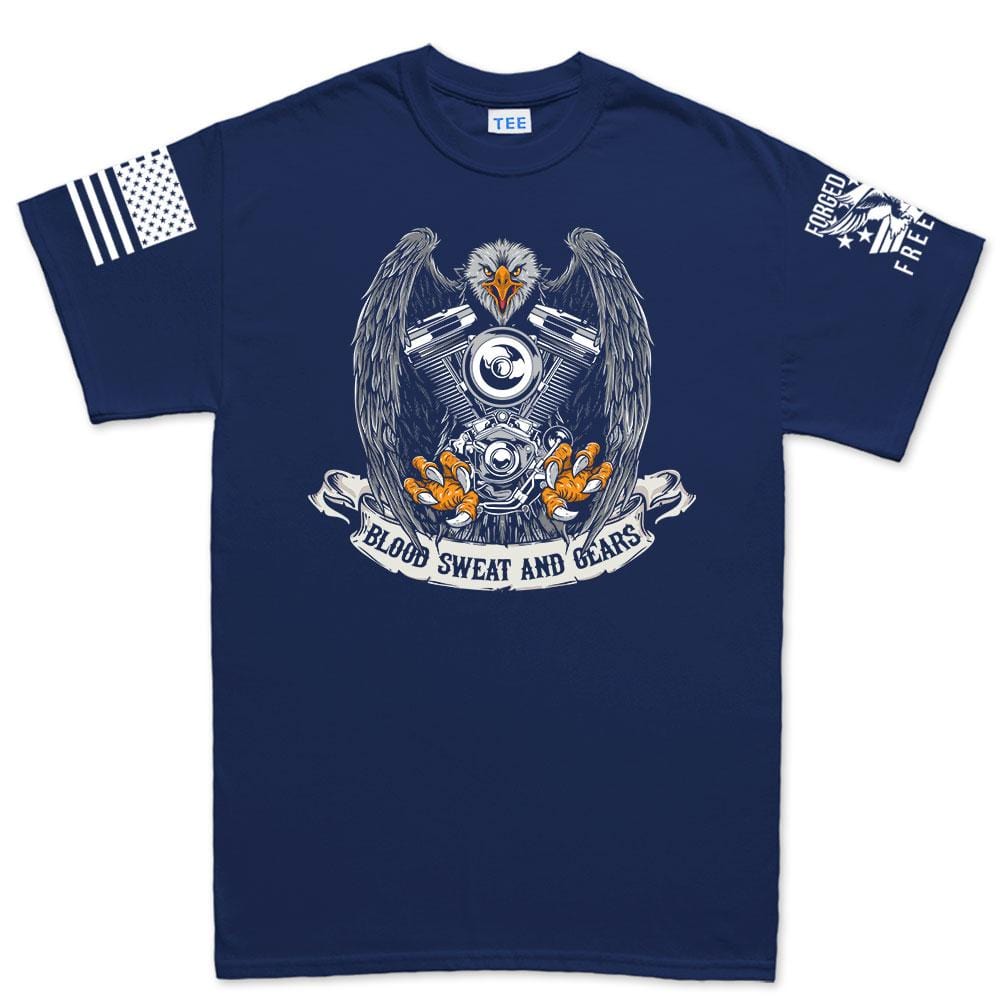 Blood Sweat and Gears Men's T-shirt 3XL / Navy Blue / Standard