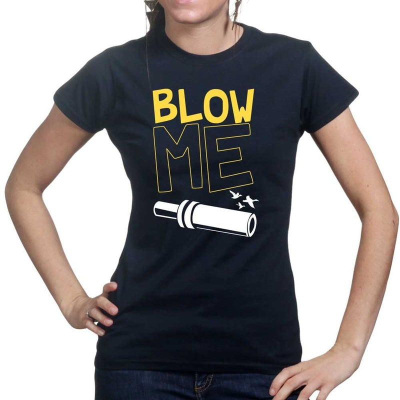 Blow Me Duck Hunter Ladies T-shirt
