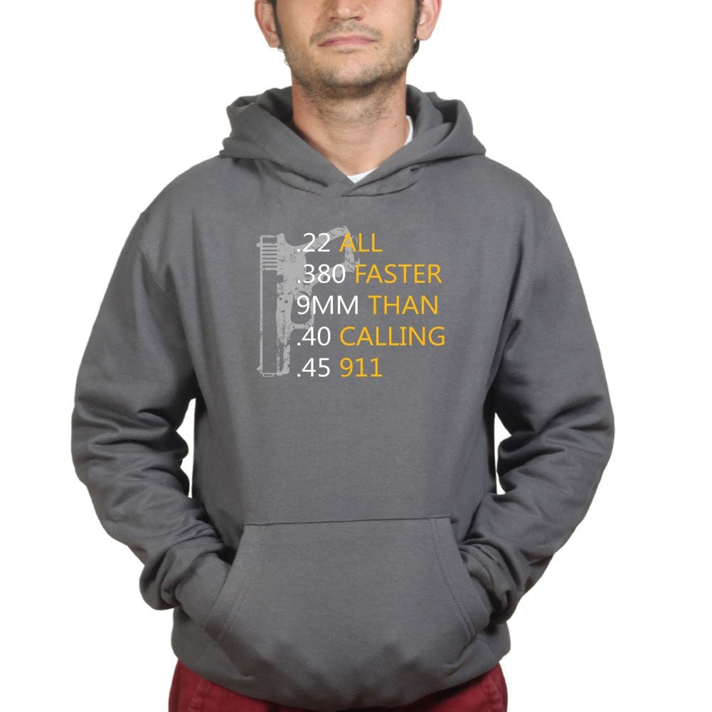 Bullets Faster Than 911 Mens Hoodie