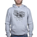 Unisex Bullets and Grenades Flag Hoodie