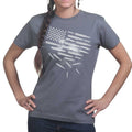 Ladies Bullets and Grenades Flag T-shirt