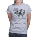 Ladies Bullets and Grenades Flag T-shirt