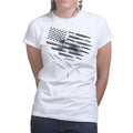 Ladies Bullets and Grenades Flag T-shirt