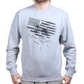 Unisex Bullets and Grenades Flag Sweatshirt
