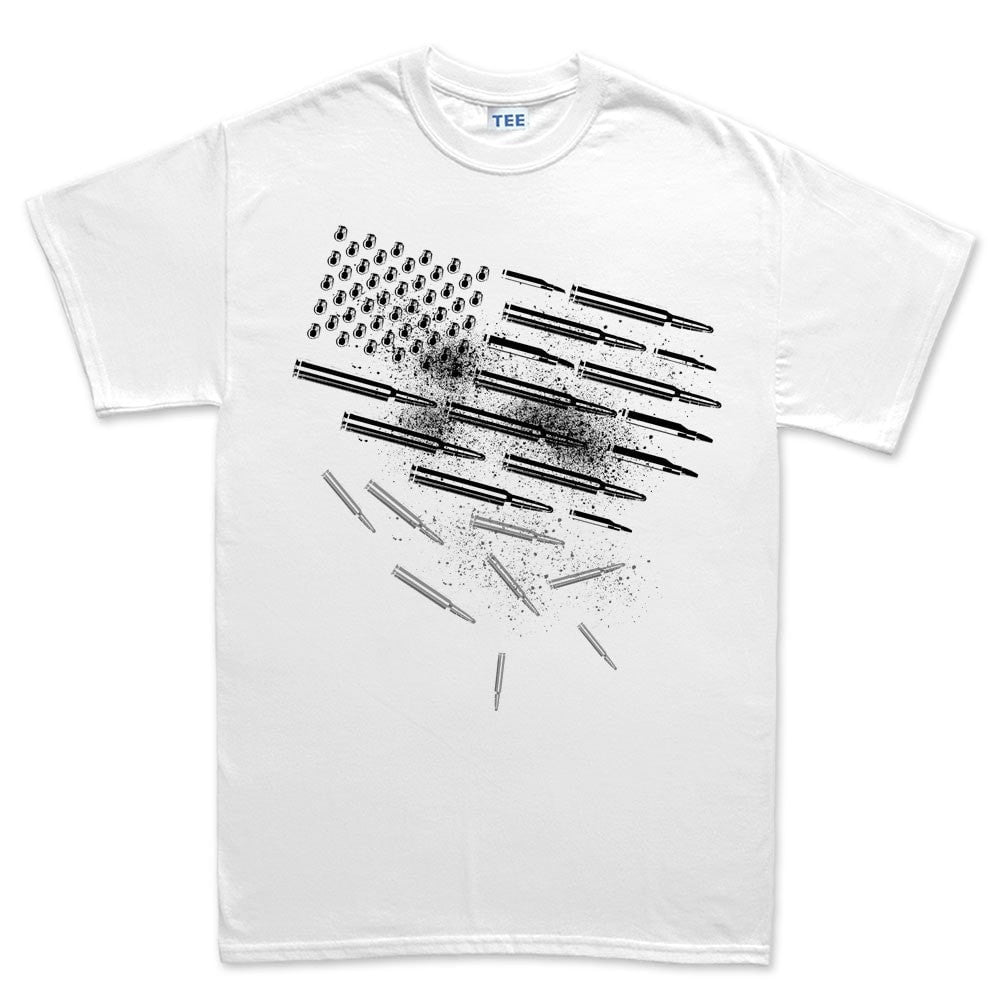 Men's Bullets and Grenades Flag T-shirt