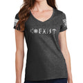 Ladies COEXIST V-Neck T-shirt