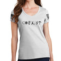 Ladies COEXIST V-Neck T-shirt