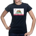 California Republic No Right To Bear Arms Ladies T-shirt