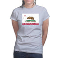 California Republic No Right To Bear Arms Ladies T-shirt