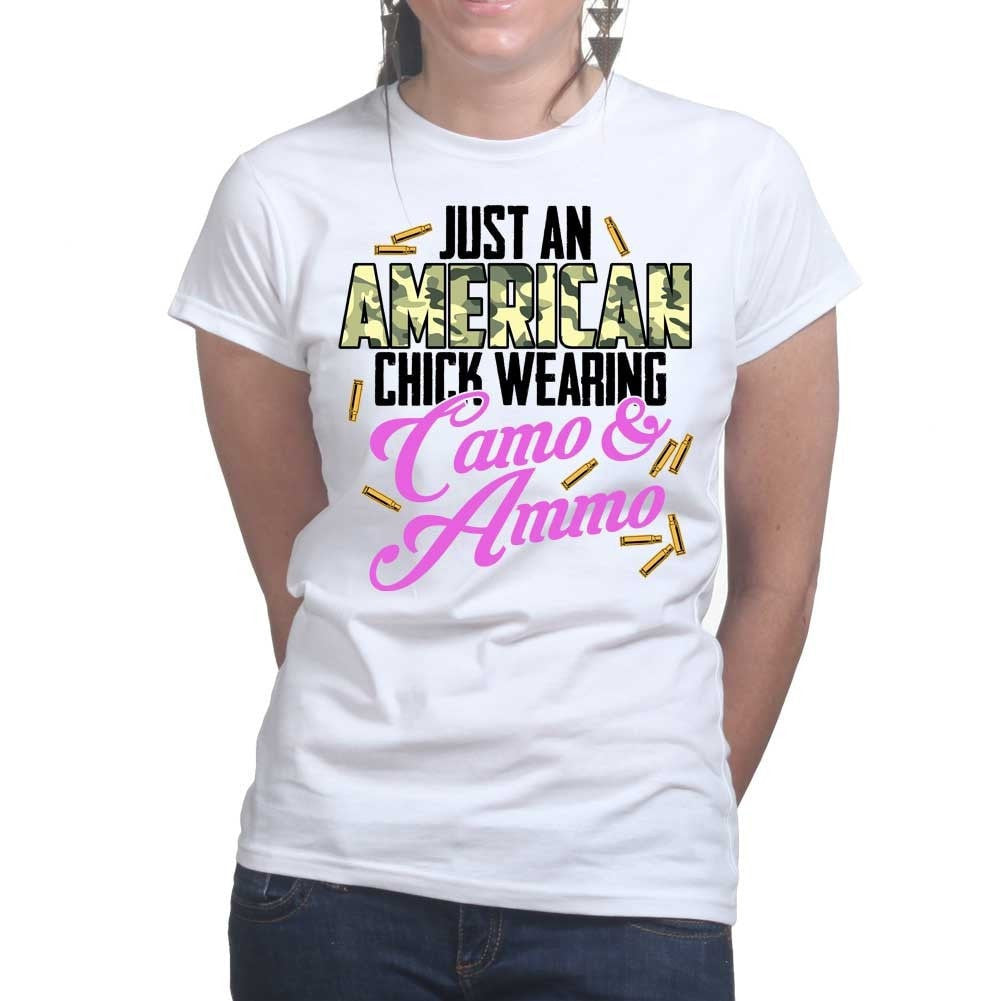Camo And Ammo Ladies T-shirt