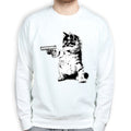 Unisex Kitty Cat Gun Sweatshirt