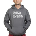 Chubby, Bearded, Tattooed, and Gun Owner Mens Hoodie