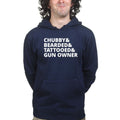 Chubby, Bearded, Tattooed, and Gun Owner Mens Hoodie