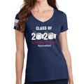 Class of 2020 Quarantine Ladies V-Neck T-shirt