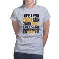 Clint's Gun Control Ladies T-shirt