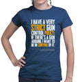 Clint's Gun Control Ladies T-shirt