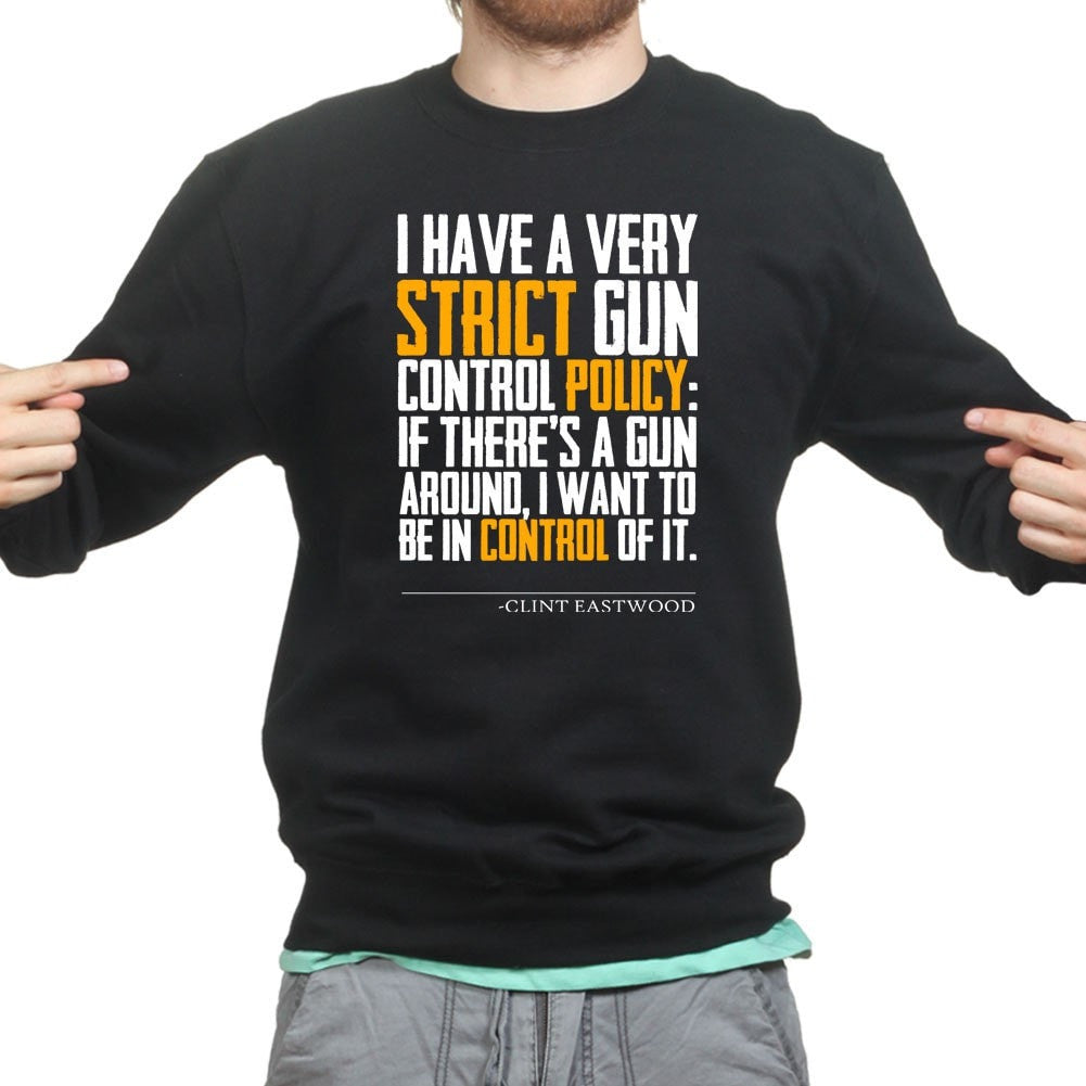 Clint's Gun Control Sweatshirt