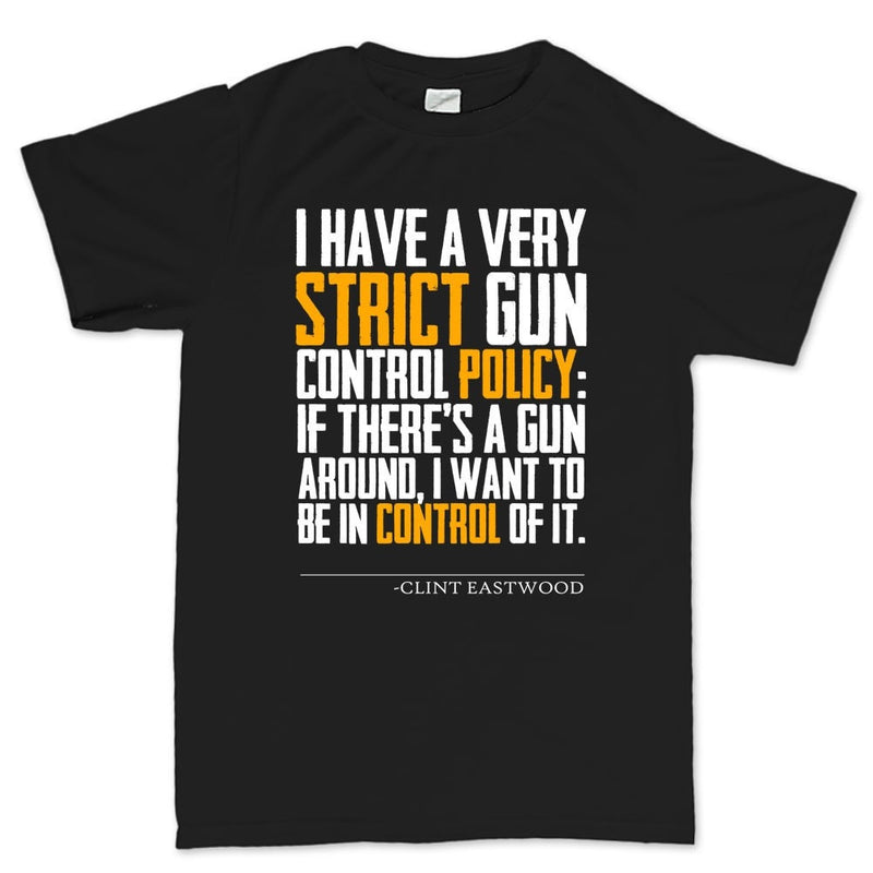 Clint's Gun Control Men's T-shirt