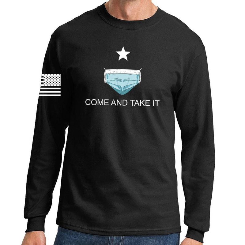 Mens Come and Take it - Medical Mask Edition Long Sleeve T-shirt