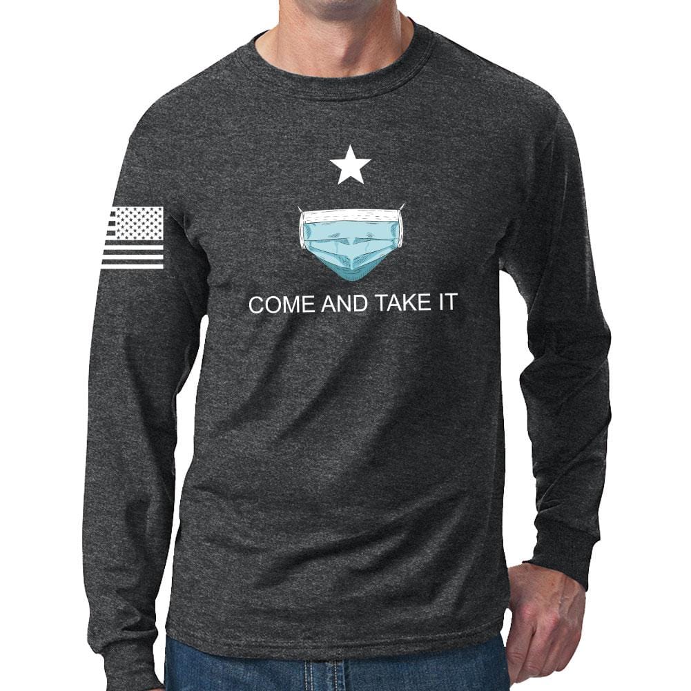 Mens Come and Take it - Medical Mask Edition Long Sleeve T-shirt