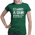 I Carry A Gun Ladies T-shirt