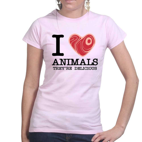 I Love Animals Ladies T-shirt