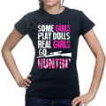 Girls, Dolls, and Hunting - Ladies T-shirt