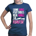Girls, Dolls, and Hunting - Ladies T-shirt