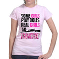Girls, Dolls, and Hunting - Ladies T-shirt