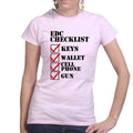 EDC Checklist Ladies T-shirt