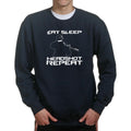 Eat Sleep Head shot Repeat Mens Sweatshirt