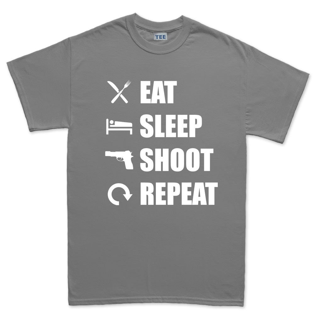 Eat Sleep Shoot Repeat Men's T-shirt