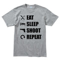 Eat Sleep Shoot Repeat Men's T-shirt