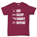 Eat Sleep Shoot Repeat Men's T-shirt