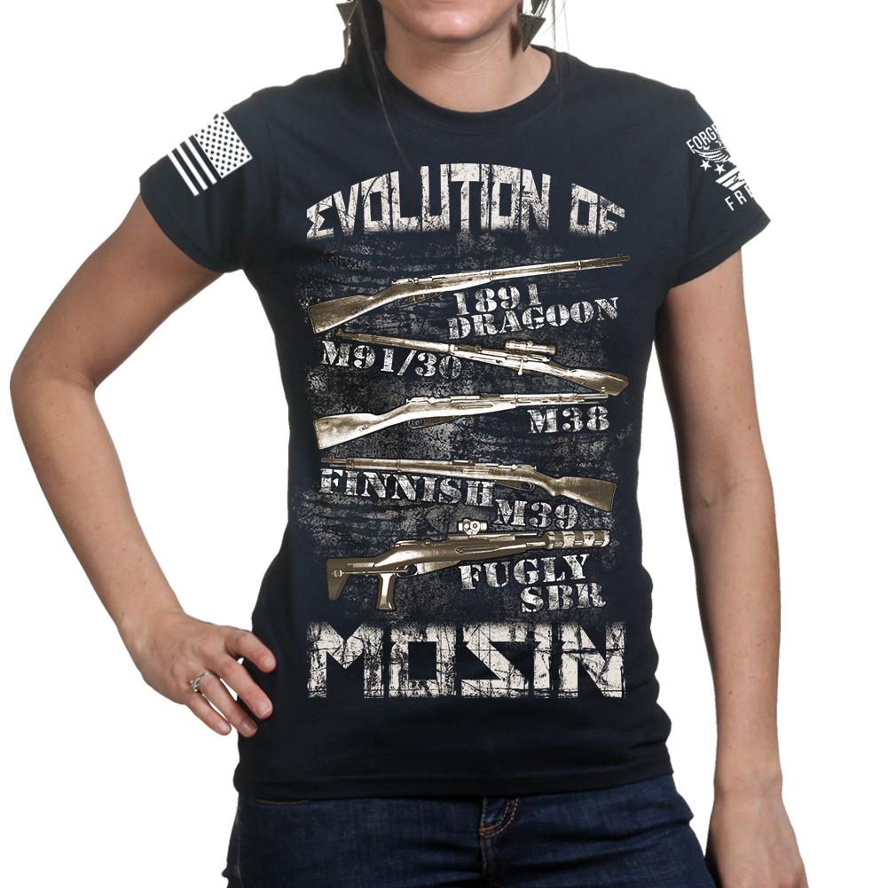 Evolution of Mosin Ladies T-shirt