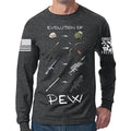 Evolution of Pew Long Sleeve T-shirt