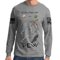 Evolution of Pew Long Sleeve T-shirt