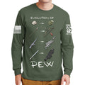 Evolution of Pew Long Sleeve T-shirt