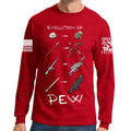 Evolution of Pew Long Sleeve T-shirt