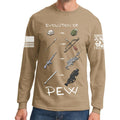 Evolution of Pew Long Sleeve T-shirt