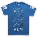 Evolution of Pew Men's T-shirt