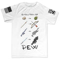 Evolution of Pew Men's T-shirt