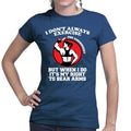 Exercise Your Right To Bear Arms Ladies T-shirt