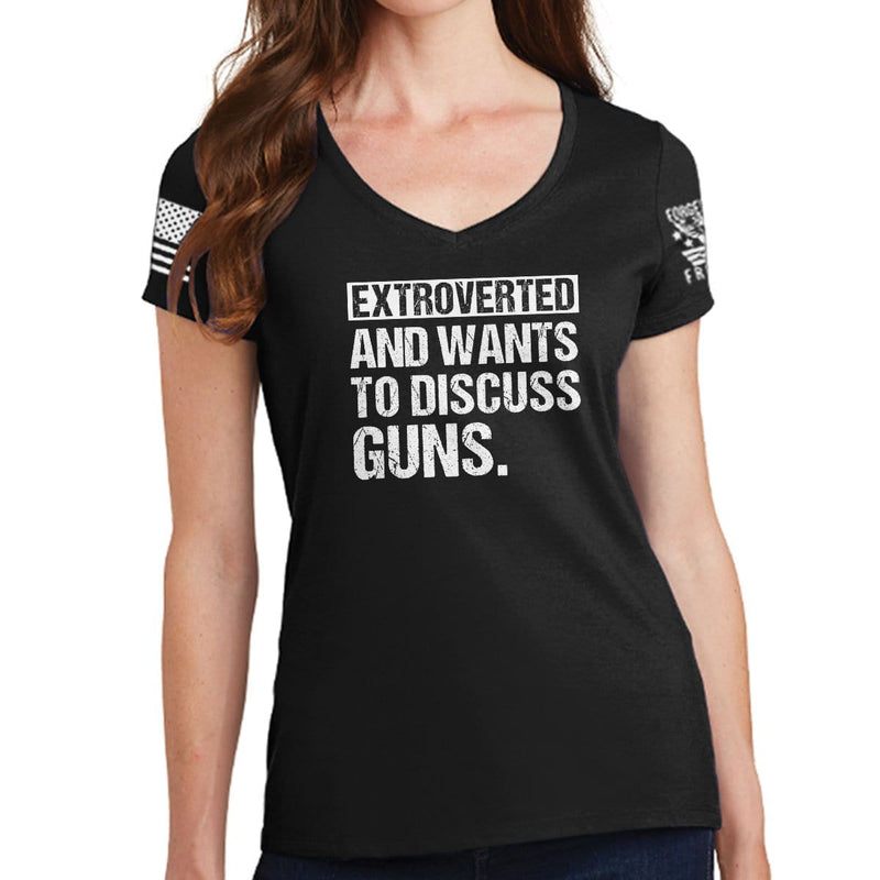 Ladies Extroverted V-Neck T-shirt