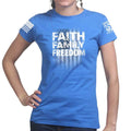 Ladies Faith Family Freedom T-shirt