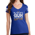 Ladies TYM Favorite Gun V-Neck T-shirt