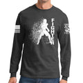 Fighter Silhouette Long Sleeve T-shirt