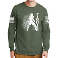 Fighter Silhouette Long Sleeve T-shirt